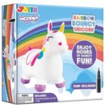 Guminis šokliukas "Baltas vienaragis" vaikams