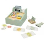 Medinis edukacinis kasos aparatas su priedais vaikams