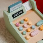 Medinis edukacinis kasos aparatas su priedais vaikams