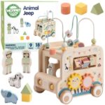 Medinis veiklos kubas „Safari visureigis“ vaikams Medinis veiklos kubas „Safari visureigis“ vaikams