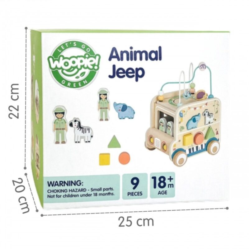 Medinis veiklos kubas „Safari visureigis“ vaikams