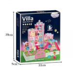 Lėlių namelis – vila su aksesuarais ir šviesos efektais