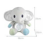 Pliušinis migdukas su projektoriumi kūdikiams