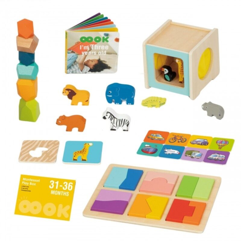 Medinis Montessori edukacinis rinkinys vaikams