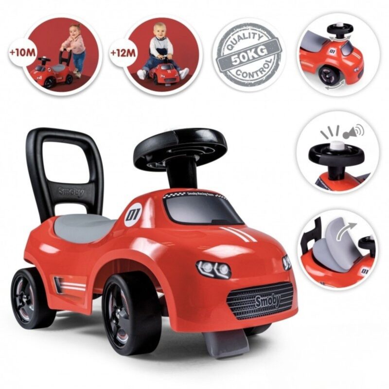 Paspiriama mašinėlė 2in1 vaikams - SMOBY Paspiriama mašinėlė 2in1 vaikams - SMOBY