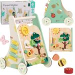 Medinis daugiafunkcis veiklos stumdukas 8in1 vaikams