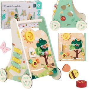 Medinis daugiafunkcis veiklos stumdukas 8in1 vaikams