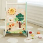 Medinis daugiafunkcis veiklos stumdukas 8in1 vaikams