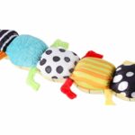 Pliušinis sensorinis kontrastinis žaislas „Vikšras“ kūdikiam