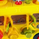 Manipuliacinis autobusas su varžtais vaikams nuo 3 metų