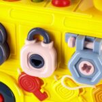 Manipuliacinis autobusas su varžtais vaikams nuo 3 metų