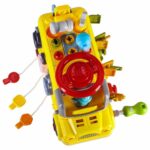 Manipuliacinis autobusas su varžtais vaikams nuo 3 metų