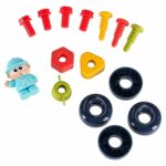 Manipuliacinis autobusas su varžtais vaikams nuo 3 metų