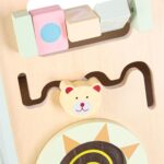 Medinis stumdukas vaikams su sensorinėmis veiklomis, žalias