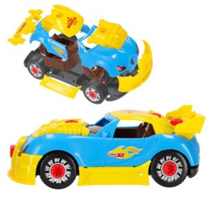 Žaislinis automobilis su šviesos efektais "Pasidaryk pats"