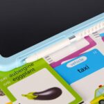 Mokomoji piešimo ir anglų kalbos planšetė vaikams