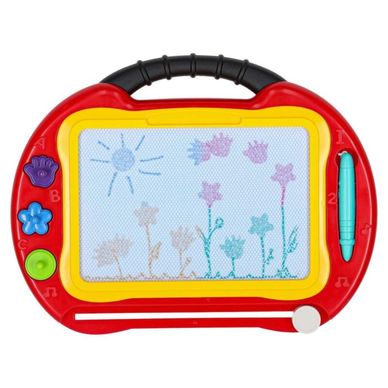 Magnetinė piešimo lenta 2in1 su antspaudais vaikams