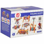 Spalvotas kaladėlių konstruktorius su varikliu vaikams