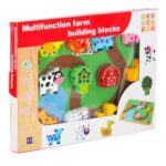 Medinis vėrimo dėlionės rinkinys „Mano ferma“ vaikams