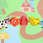 Medinis vėrimo dėlionės rinkinys „Mano ferma“ vaikams