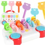 Interaktyvus žaislinis autobusas vaikams su gyvūnais