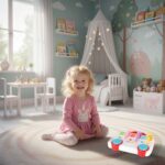 Interaktyvus žaislinis autobusas vaikams su gyvūnais