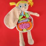 Lavinamoji pliušinė lėlė „Žmogaus kūnas“ ,mergaitė vaikams