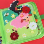 Sensorinė manipuliacinė knygelė "Ferma" vaikams