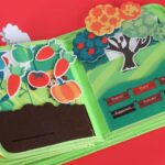 Sensorinė manipuliacinė knygelė "Ferma" vaikams