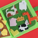 Sensorinė manipuliacinė knygelė "Ferma" vaikams