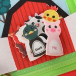 Sensorinė manipuliacinė knygelė "Ferma" vaikams