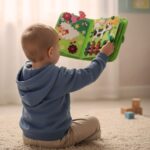 Sensorinė manipuliacinė knygelė "Ferma" vaikams