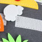 3D edukacinė veltinio veiklos knygelė vaikams – „Žirafa“