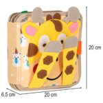 3D edukacinė veltinio veiklos knygelė vaikams – „Žirafa“