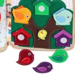 3D edukacinė veltinio veiklos knygelė vaikams – „Žirafa“