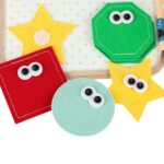 3D edukacinė veltinio veiklos knygelė vaikams – „Žirafa“