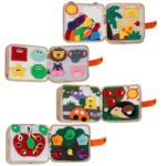 3D edukacinė veltinio veiklos knygelė vaikams – „Žirafa“