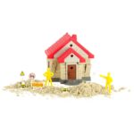 Kūrybinis smėlio rinkinys „Namelis“ su formelėmis vaikams