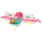 Žaislinė lėlių jachta - valtis su priedais vaikams