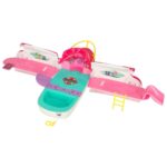 Žaislinė lėlių jachta - valtis su priedais vaikams