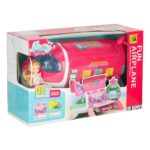 Sulankstomas lėlių lėktuvas su priedais 2in1 vaikams