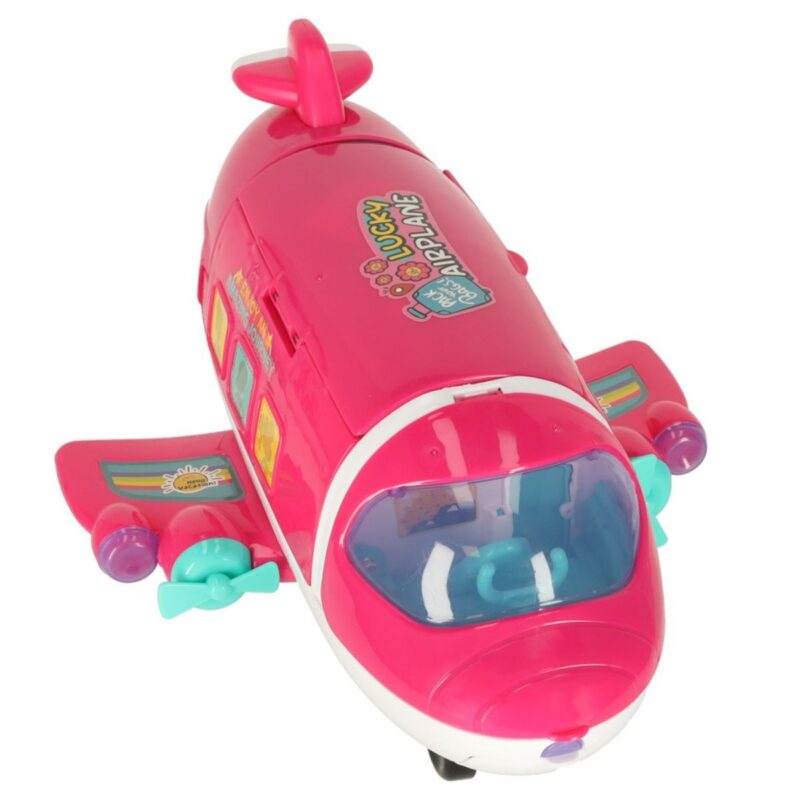 Sulankstomas lėlių lėktuvas su priedais 2in1 vaikams