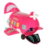 Sulankstomas lėlių lėktuvas su priedais 2in1 vaikams