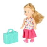 Sulankstomas lėlių lėktuvas su priedais 2in1 vaikams