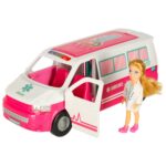 Mobilus greitosios pagalbos automobilis su priedais vaikams