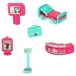 Mobilus greitosios pagalbos automobilis su priedais vaikams