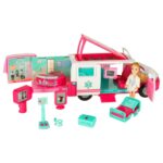 Mobilus greitosios pagalbos automobilis su priedais vaikams