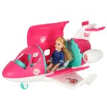 Žaislinis lėktuvas su stiuardese ir priedais vaikams