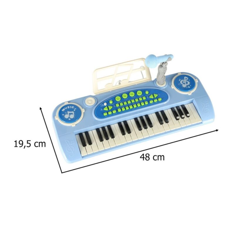 Žaislinis pianinas vaikams su mikrofonu vaikams