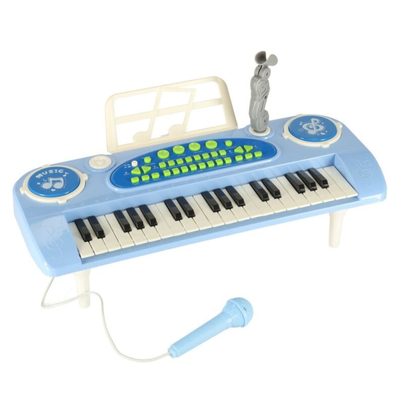 Žaislinis pianinas vaikams su mikrofonu vaikams